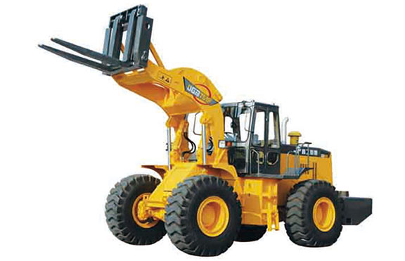 第一臺(tái)晉工叉裝機(jī)下線。